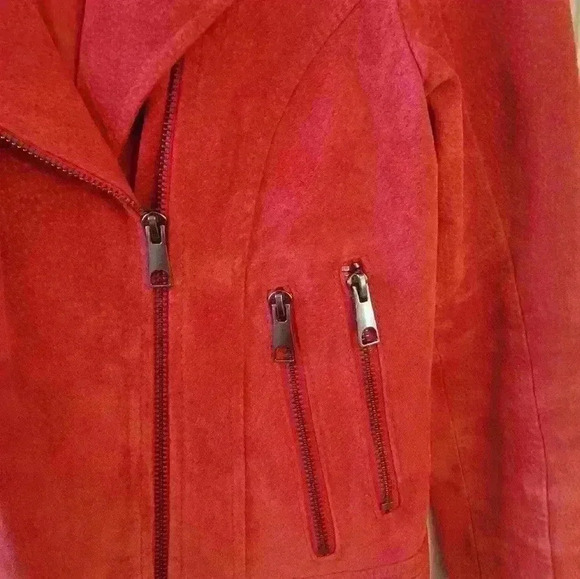 Vero Moda Suede Jacket. Beautiful Red. - Picture 5 of 12